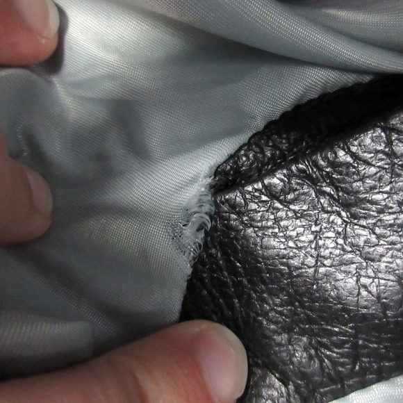 Diesel Genuine Leather Pants Womens Bootcut 26 Black Moto Low Rise Vtg Y2k 644 - Picture 11 of 16